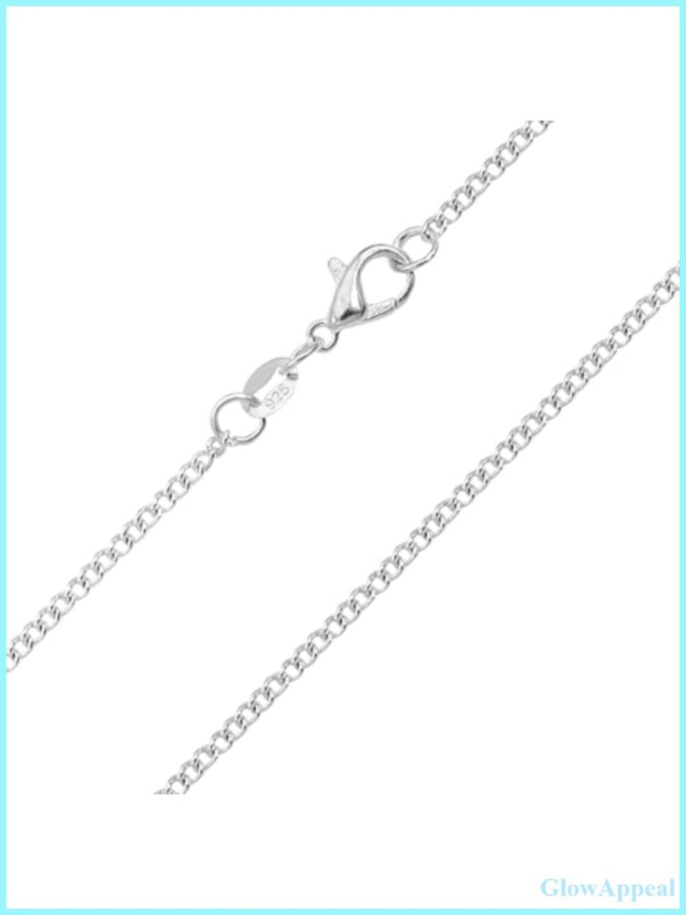 S925 Silver Snake Box Cross Chain Choker Necklace 2.0mm